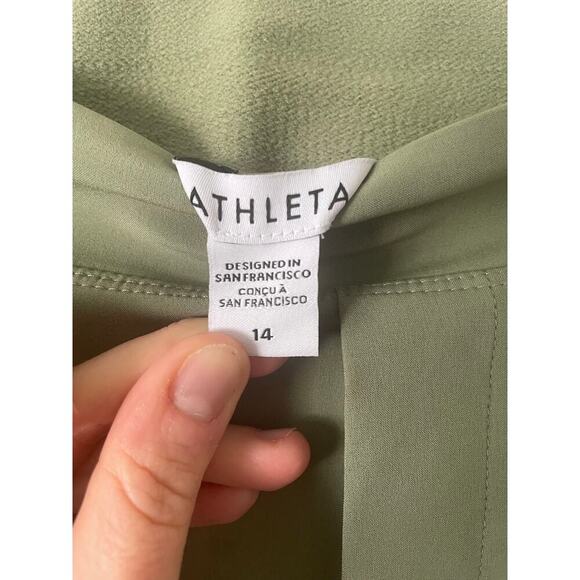 Athleta Brooklyn Heights High Rise Wide Leg Trouser Pant Pockets Stretch Comfy - Picture 2 of 9